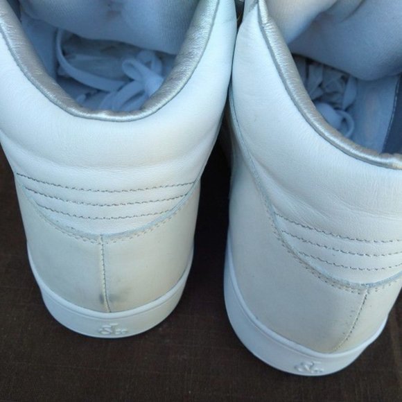 2006 Jacob Arabic J&Co White Leather Hi Tops